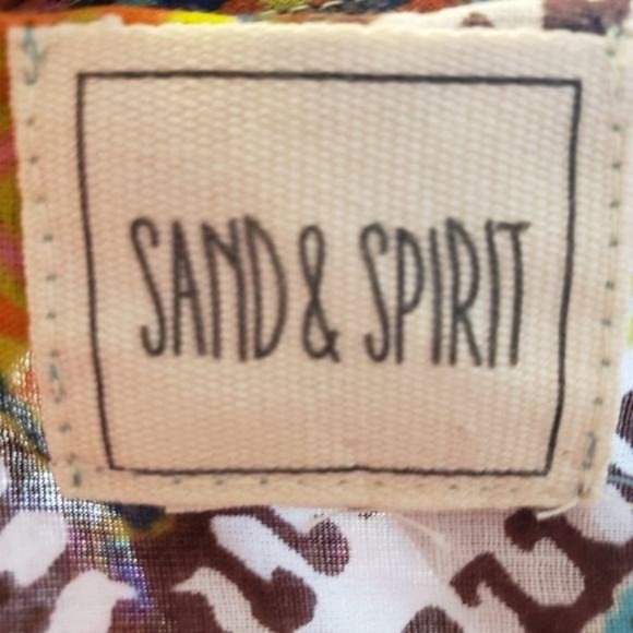 Sand and spirit boho swim dress coverup one size beach pool vacation beaded - Picture 8 of 8